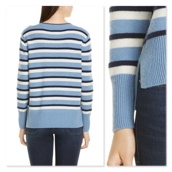 Nordstrom Signature Stripe Cashmere Sweater - Picture 2 of 13